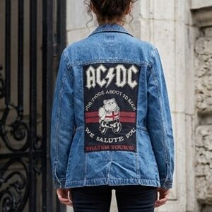 ACDC BRITISH TOUR CUSTUM JACKET SZ. LG